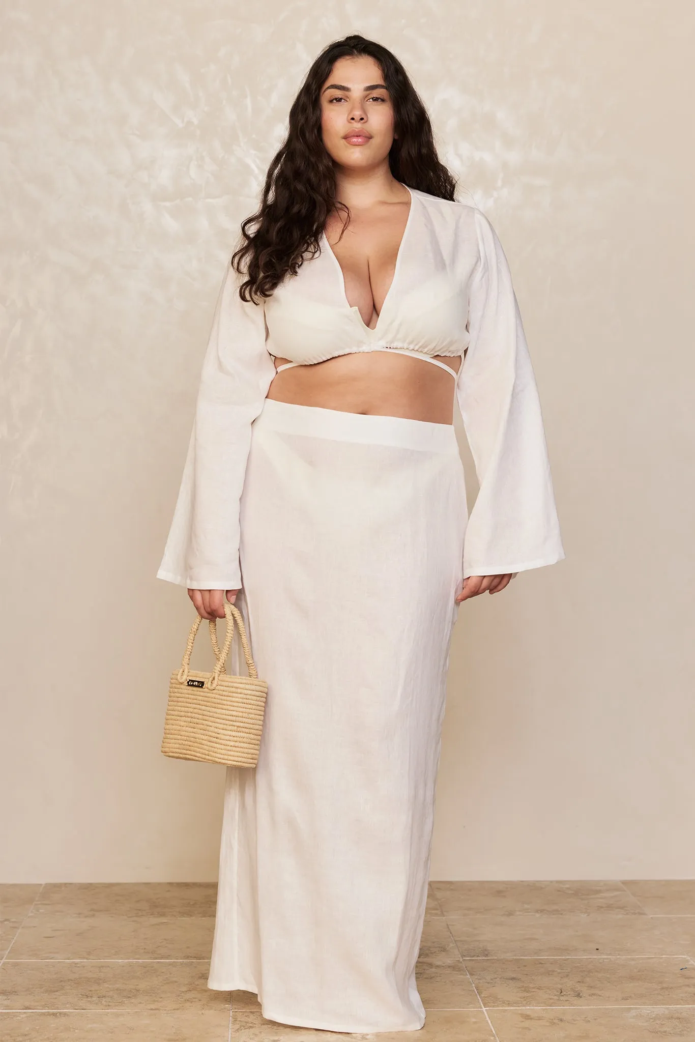 Azores Top - White Linen