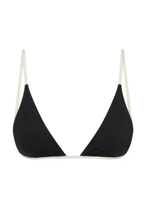 Barbados Top - Black/Ivory