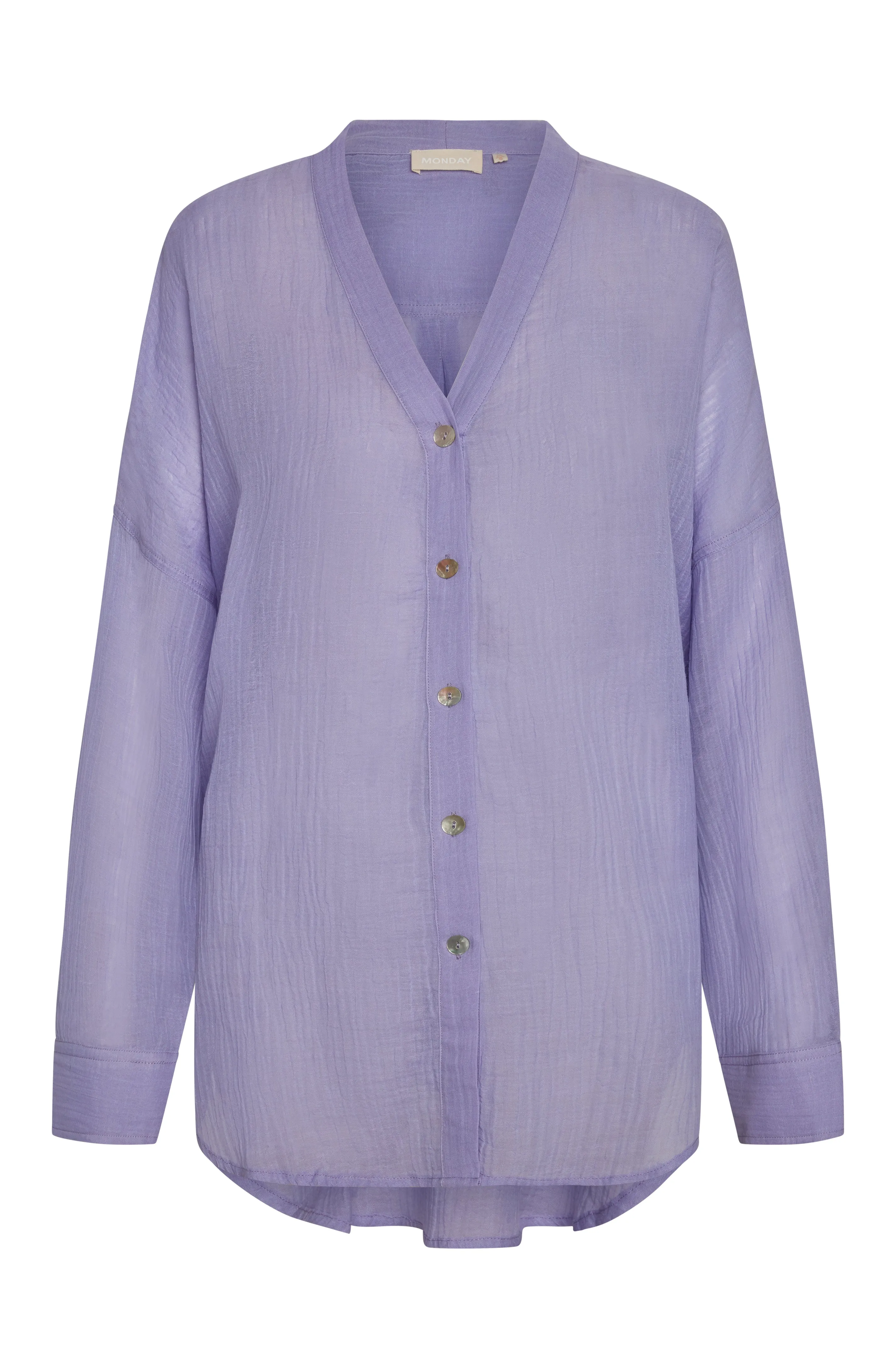 Barcelona Tunic - Wisteria Crinkle Linen