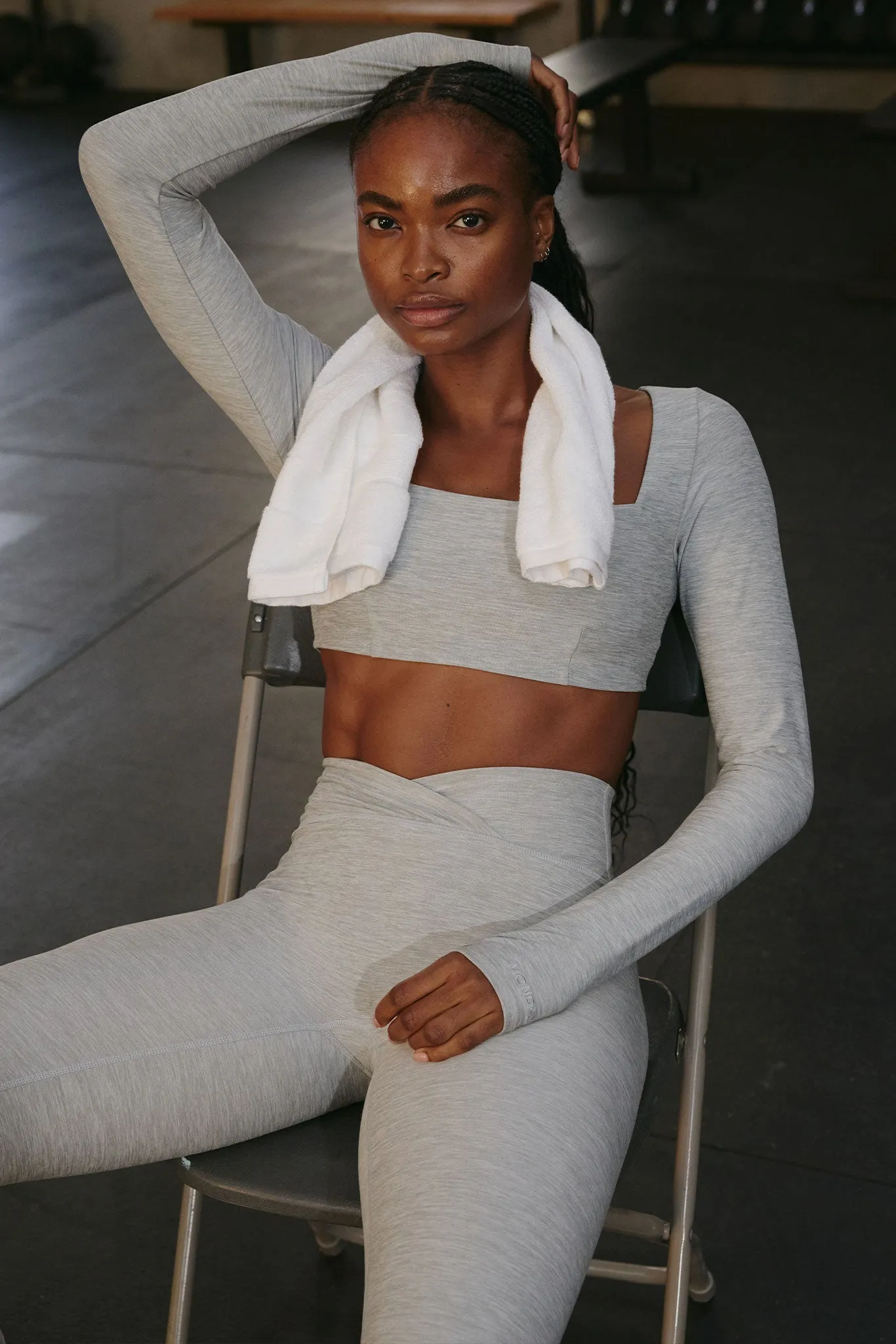 Bellevue Top - Heather Grey