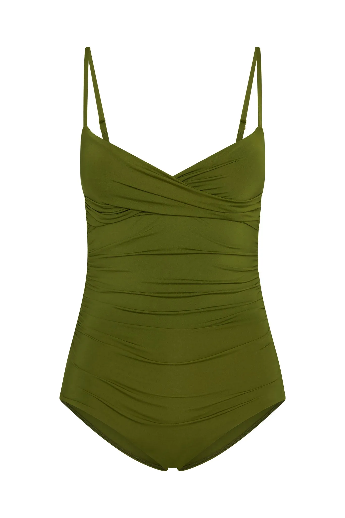 Bordeaux One Piece (Full Coverage) - Olive