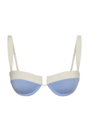 Cala Roja Top - Azure/Ivory