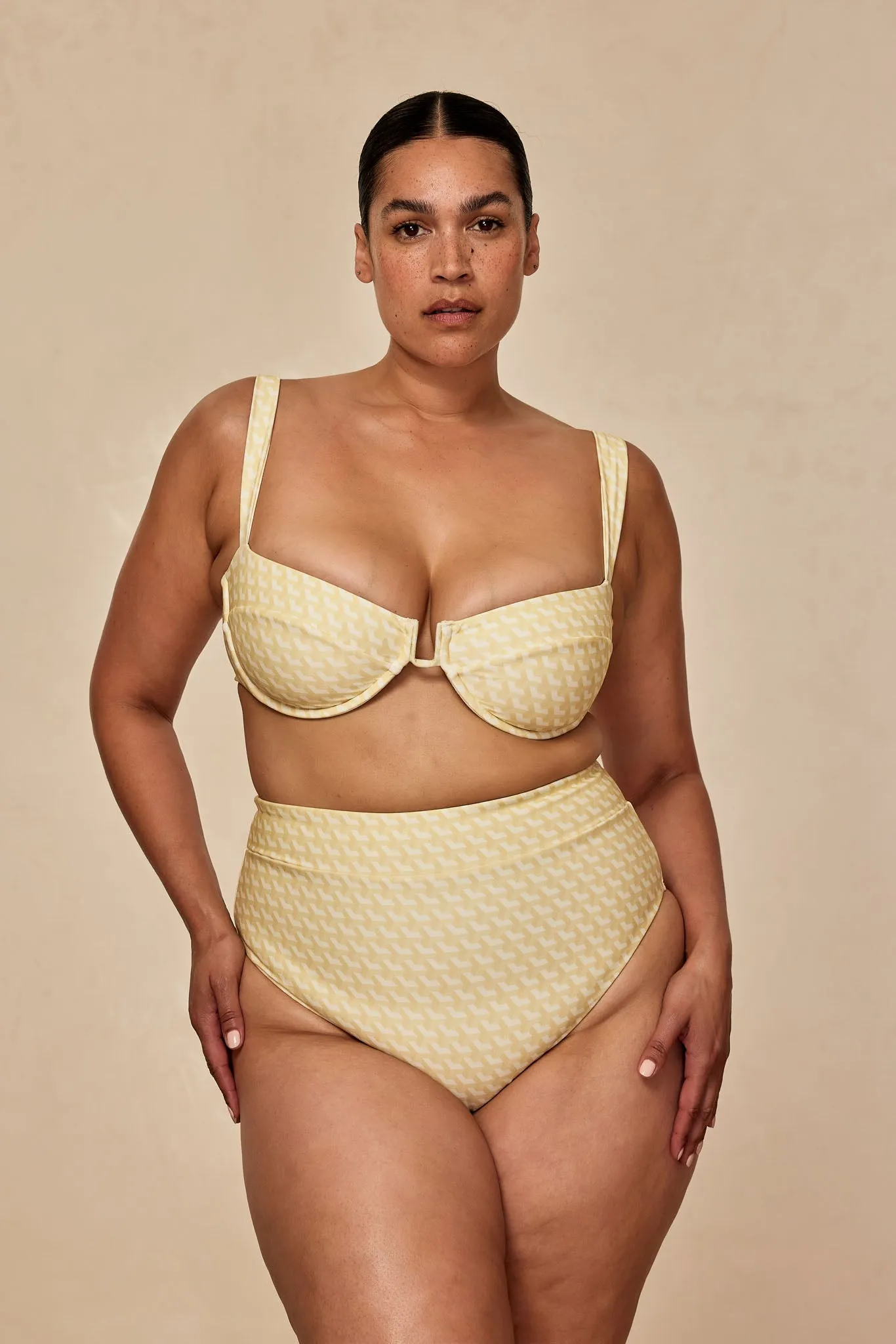 Cala Roja Top - Ivory Geo