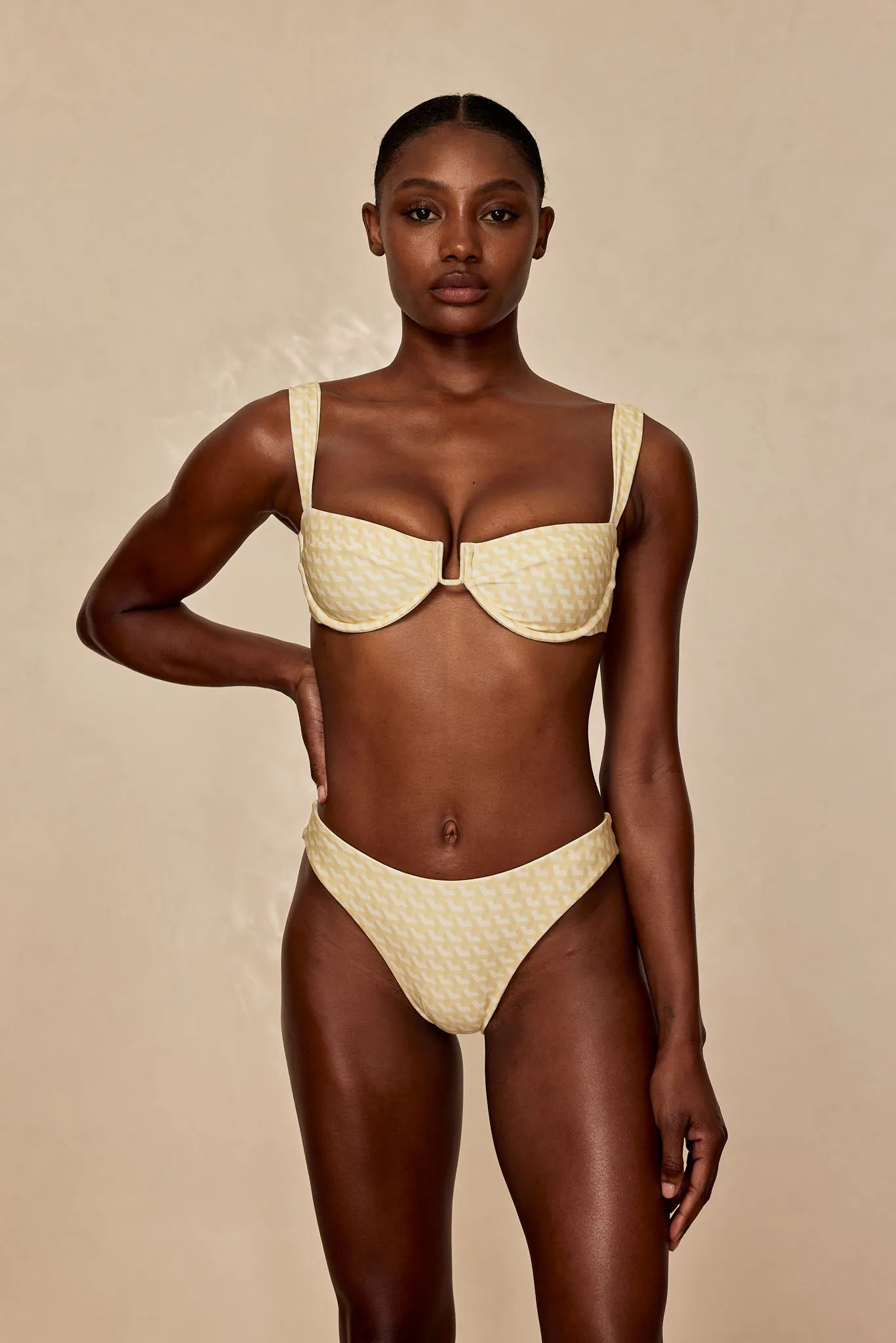 Cala Roja Top - Ivory Geo