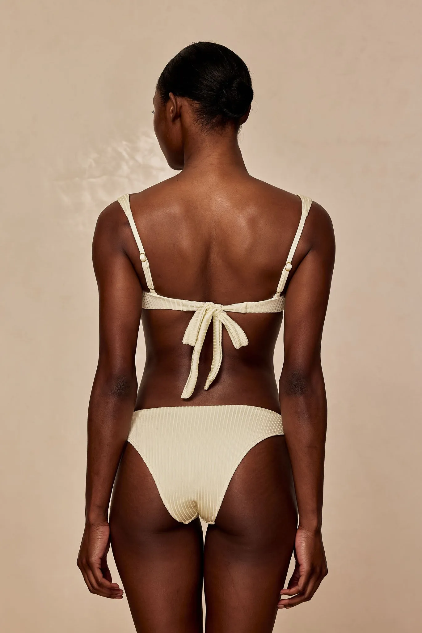 Cala Roja Top - Ivory Shiny Rib
