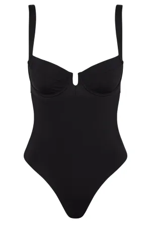 Clovelly One Piece - Black