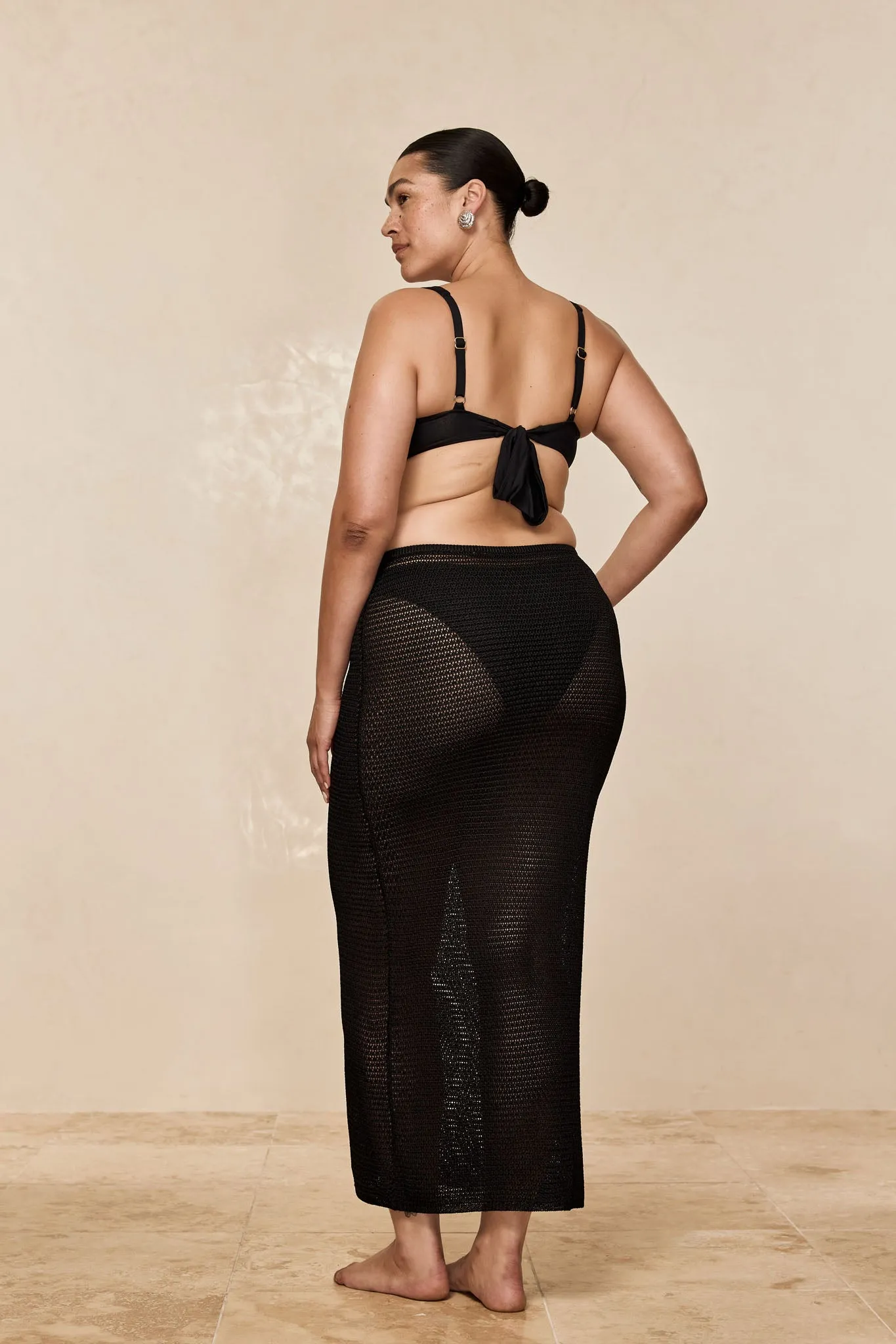Fontelina Skirt - Black Treble Knit