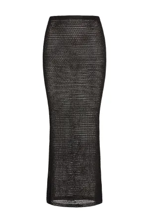 Fontelina Skirt - Black Treble Knit