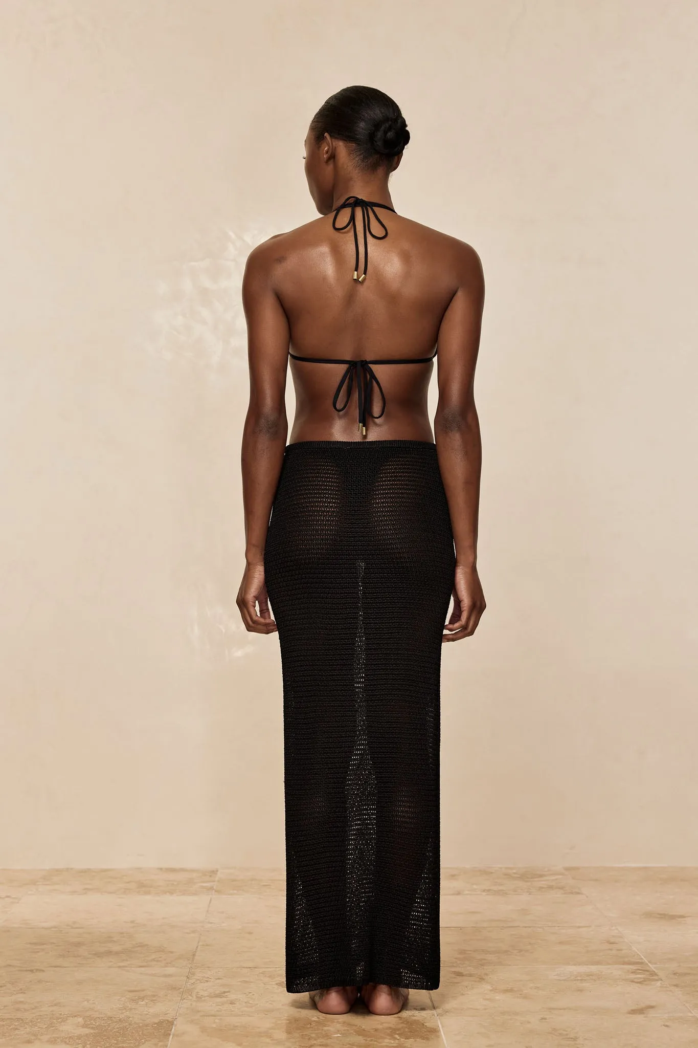 Fontelina Skirt - Black Treble Knit