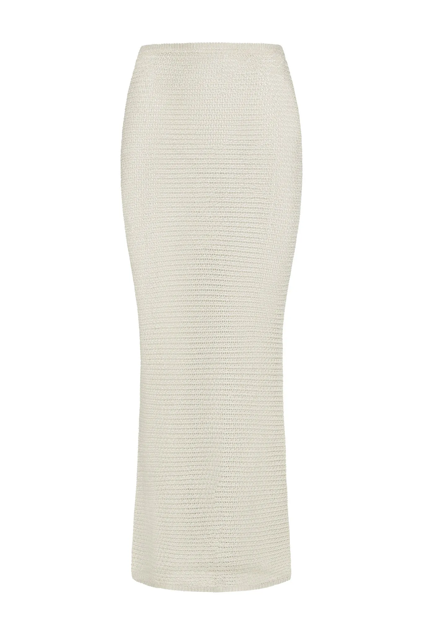 Fontelina Skirt - Ivory Shiny Treble Knit