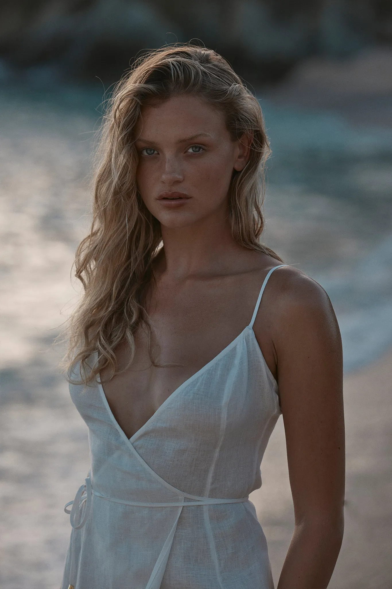Levanzo Dress - White Linen