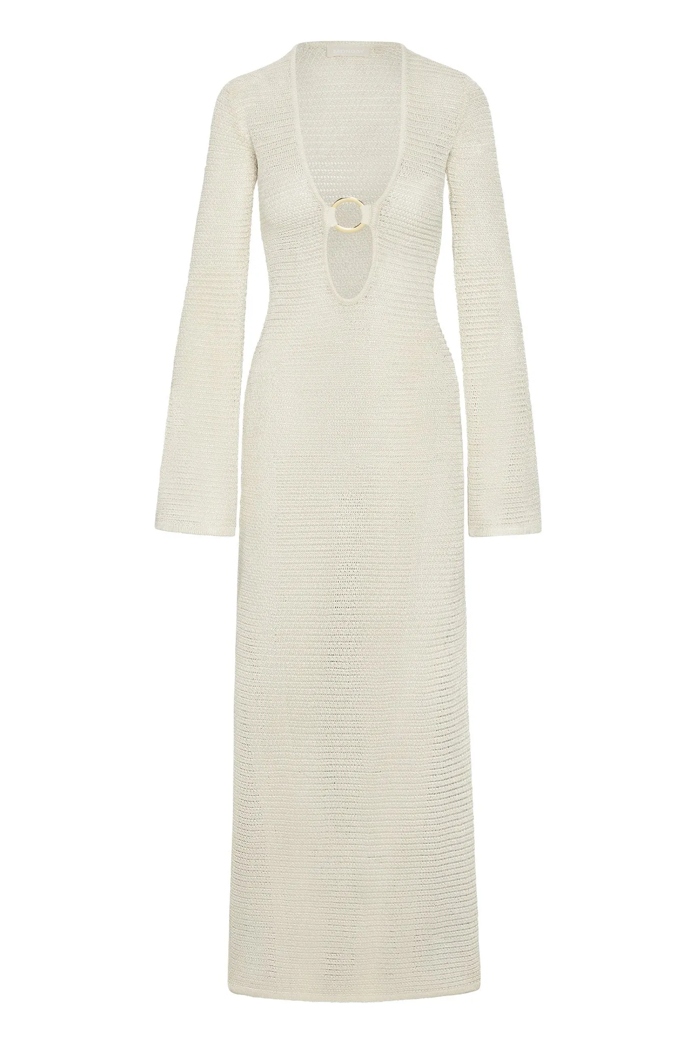 Montego Dress - Ivory Shiny Treble Knit
