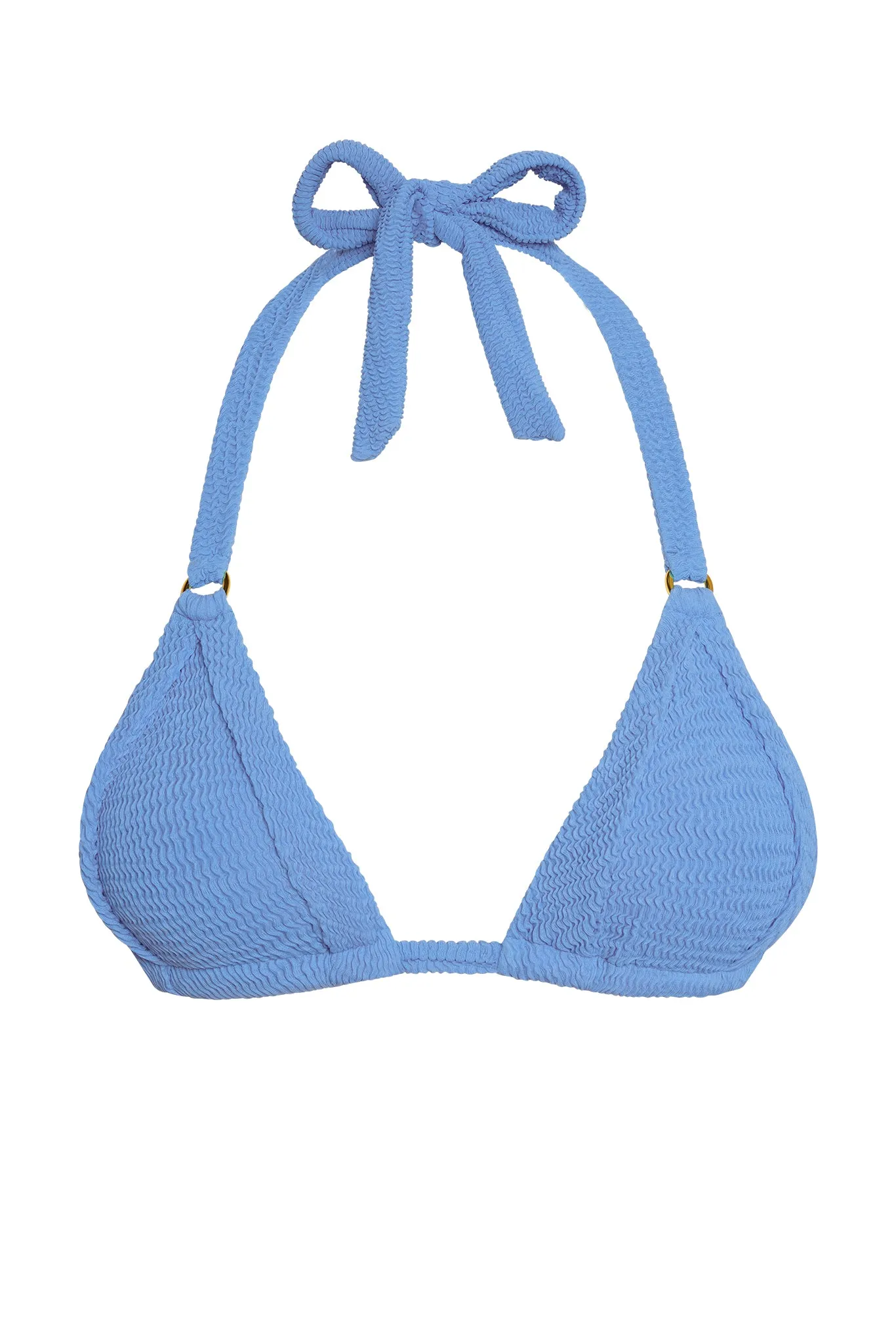 Morocco Top - Azure Crinkle