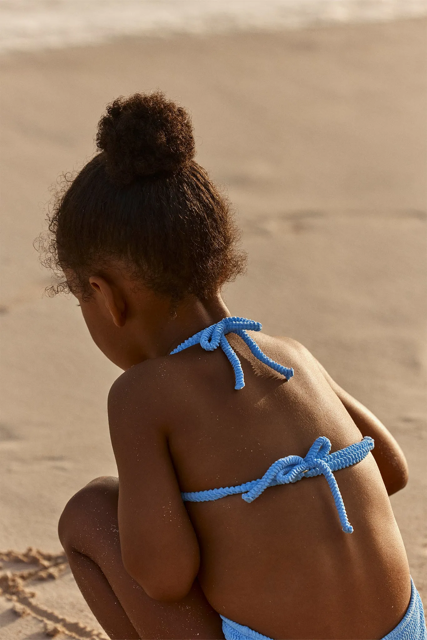 Palma Top & Seychelles Bottom Set - Azure Crinkle