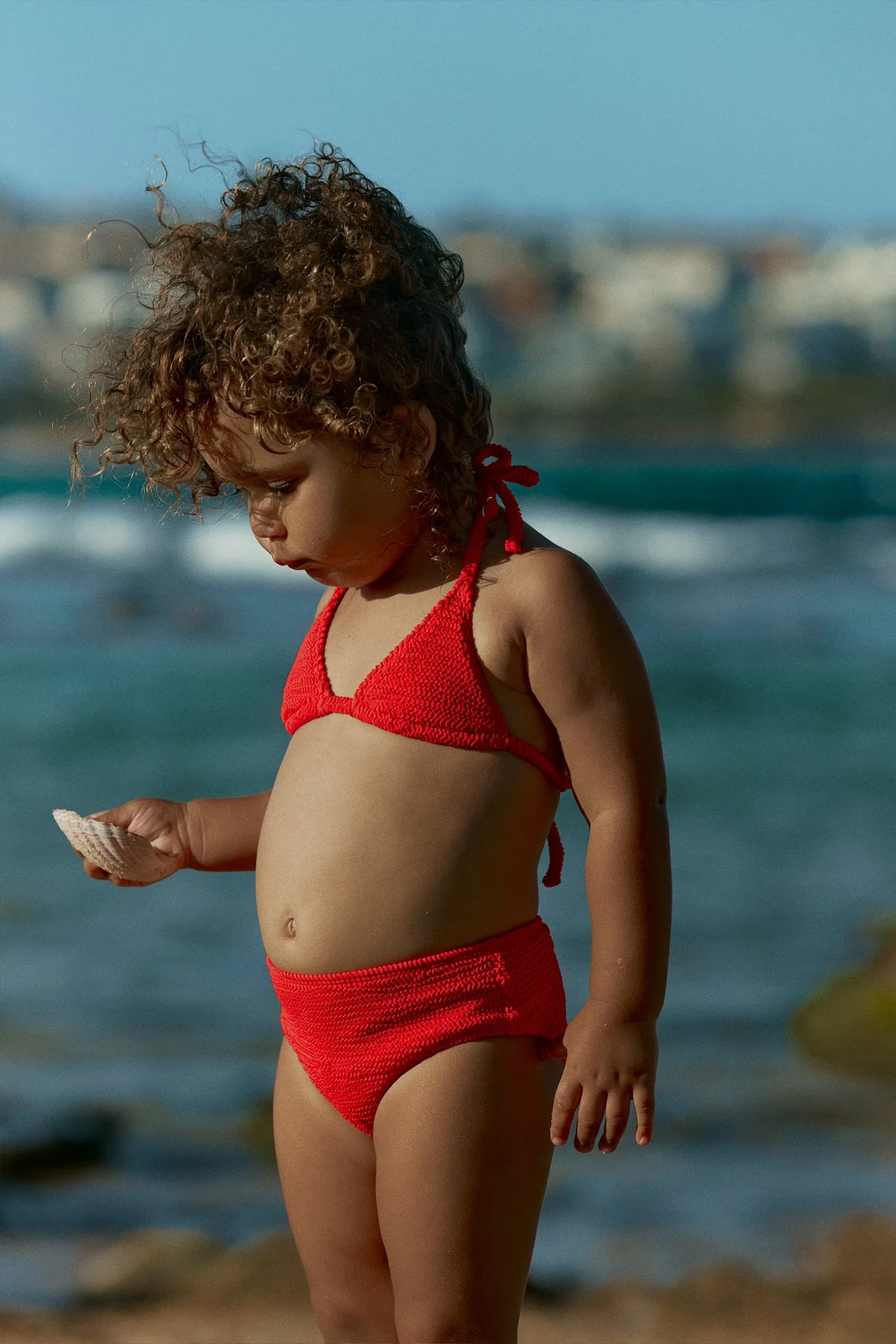 Palma Top & Seychelles Bottom Set - Chili Pepper Crinkle