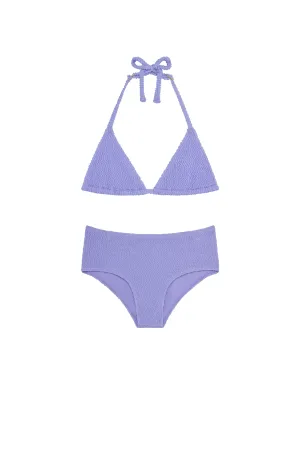 Palma Top & Seychelles Bottom Set - Wisteria Crinkle