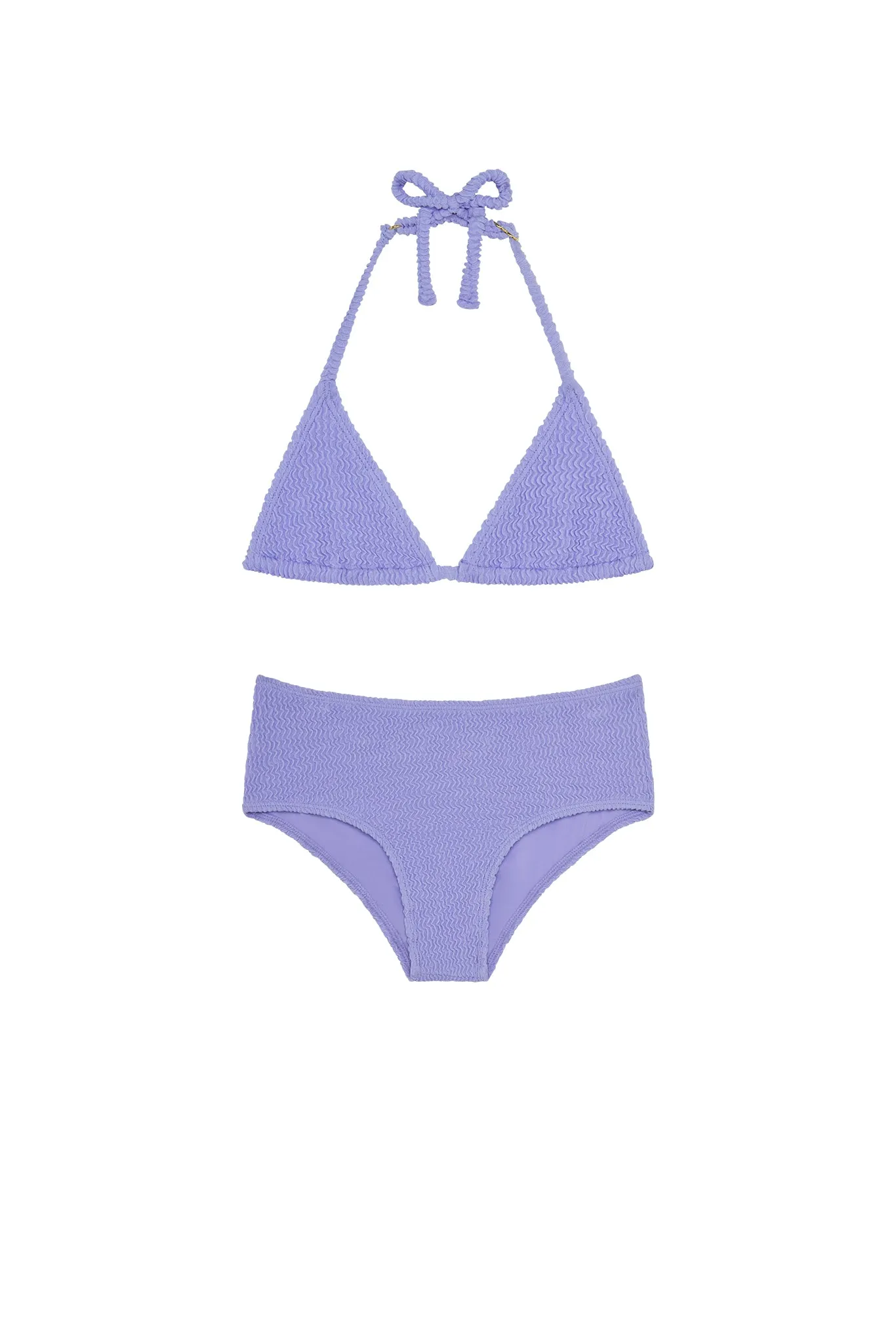 Palma Top & Seychelles Bottom Set - Wisteria Crinkle