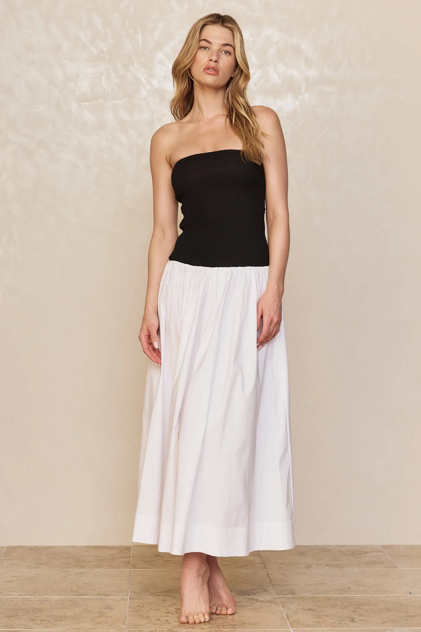 Rio Dress - White/Black