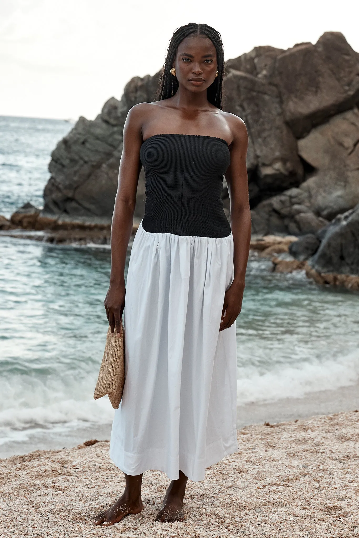 Rio Dress - White/Black