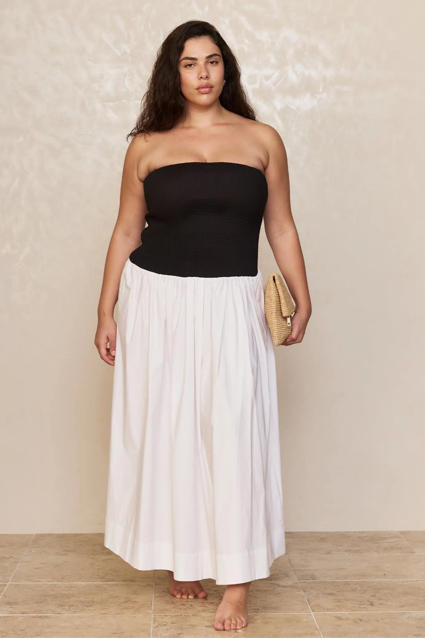 Rio Dress - White/Black