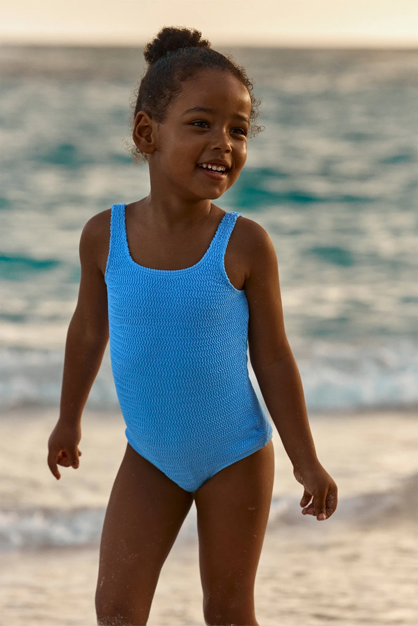 Sardinia One Piece - Azure Crinkle